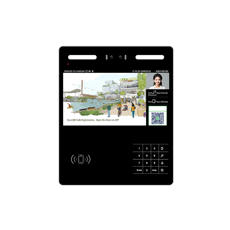 

July005 13.3 Inch Face Recognition Android 11 Cloud Access Control Touchable Biometric RJ45 Wifi Video Intercom All in One Machi