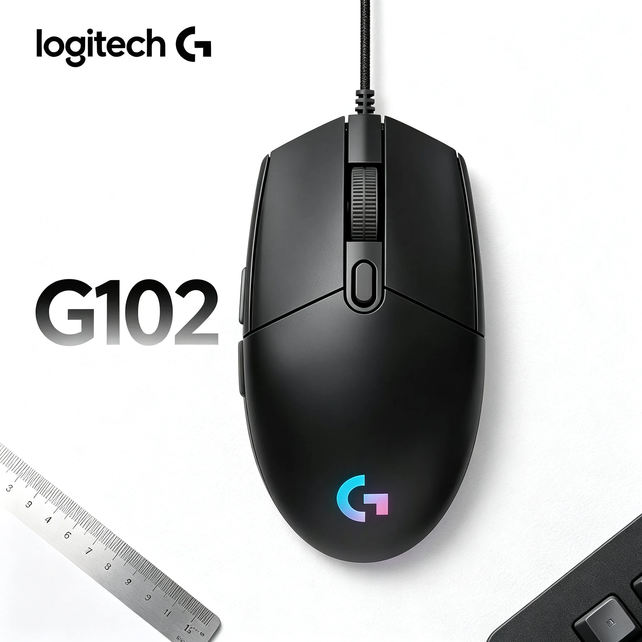 Logitech G102 RGB USB Wired Mouse Plug‑and‑Play Simple Operation For CS2 Valorant PUBG Gaming And Daily Office Operation