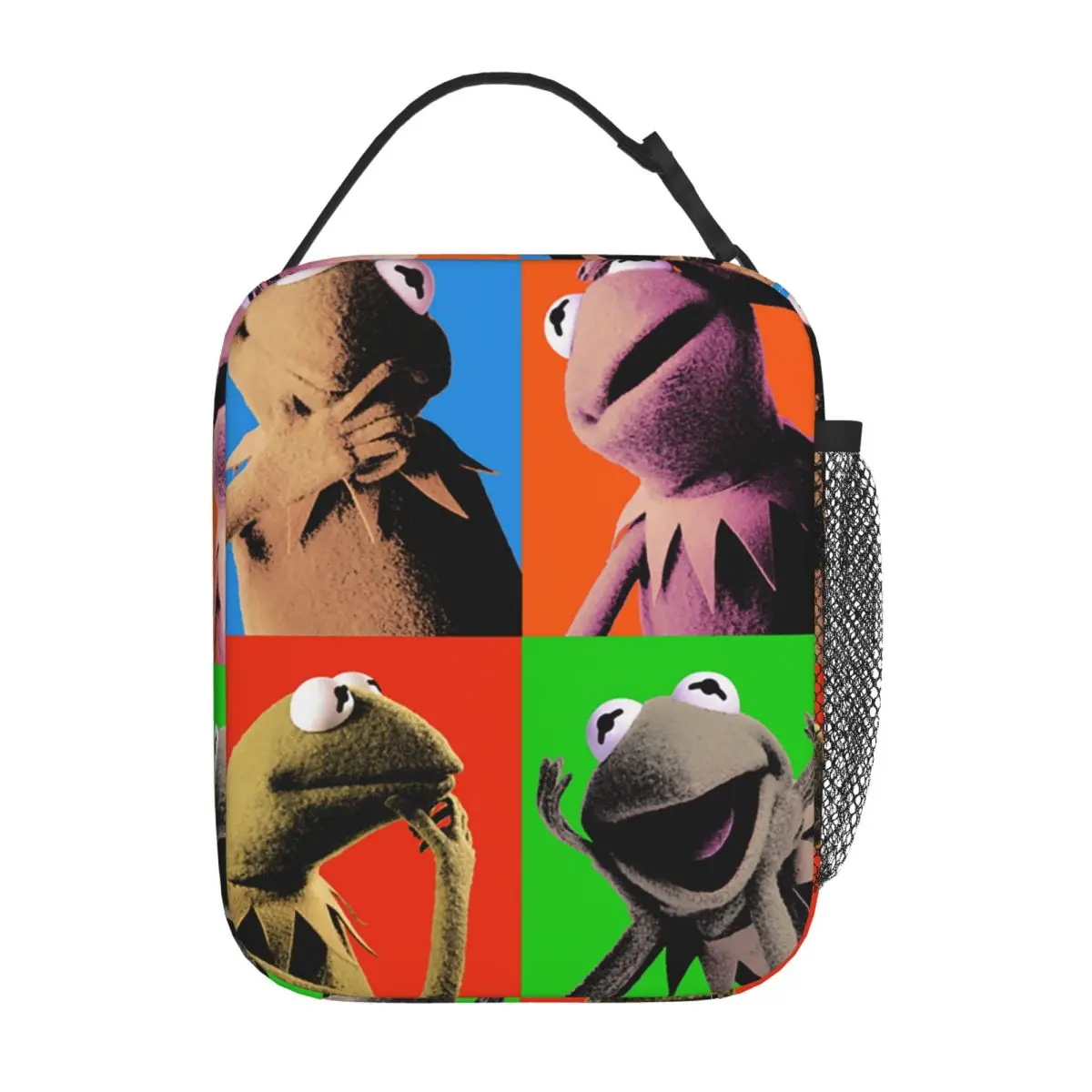 Muppets Kermit Insulated Lunch Bag Cooler Meal Container Leakproof Tote Lunch Box for Men Women Beach Travel