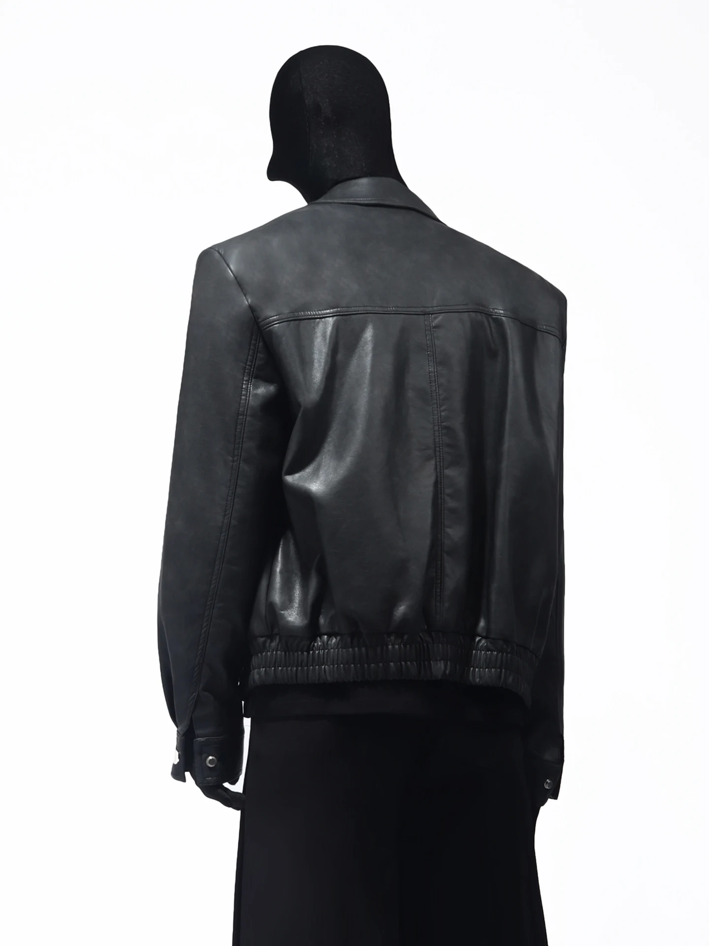 Мужчины Женщины 2025 Осень Новый Американский Стиль Ретро Куртки Самолет Пряжка Сплошной Цвет ПУ Искусственная Кожа Куртки Свободные Модные Пальто