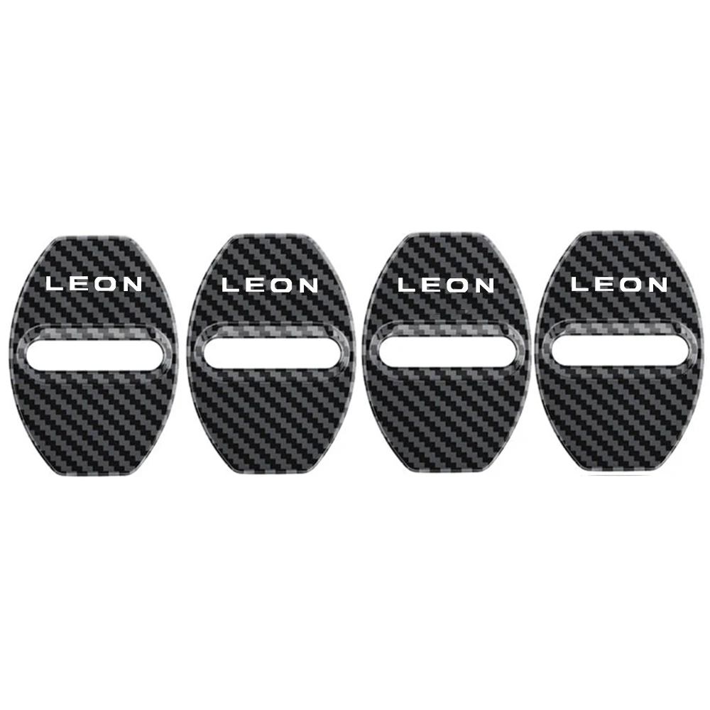 4pcs Car Door Lock cover Protective Buckle case for Seat LEON Car Styling AccessoriesCar Styling Goods Auto Accessories