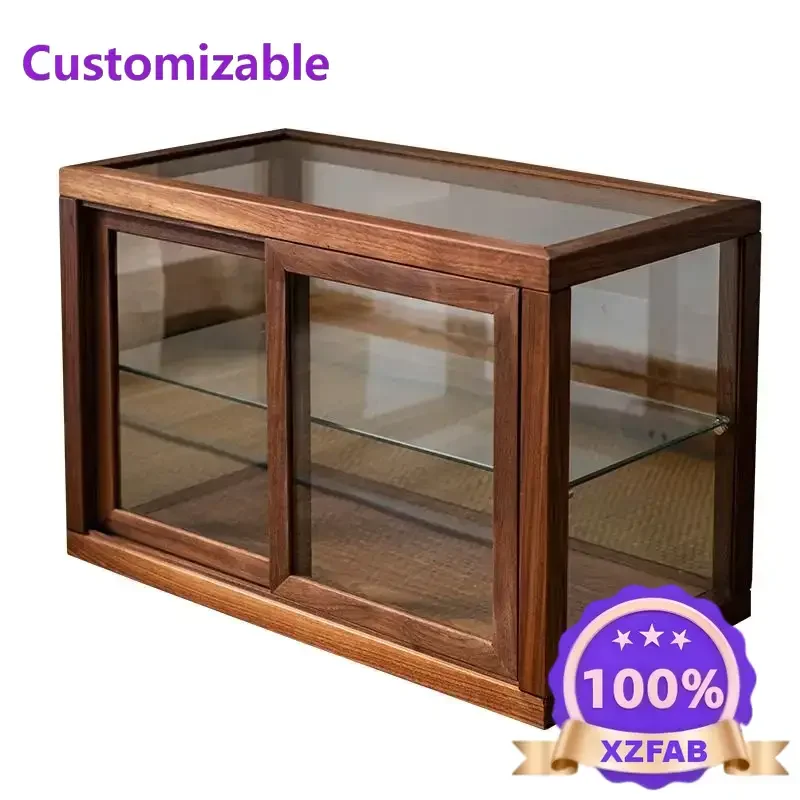 Factory Direct 2026 Glass pastry dessert display cabinet small bakery display cabinet coffee shop cake display shelf