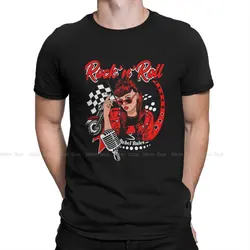 Rockabilly Pin Up Girl Vintage Rock and Roll Music Special TShirt Rockabilly Rock and Roll Casual T Shirt Summer Stuff For