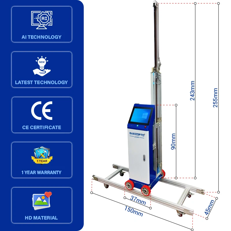BK-GW64 AI Smart Inkjet Wall Printer - Automatic Large-Scale Wall Painting Machine for Murals & Decor"