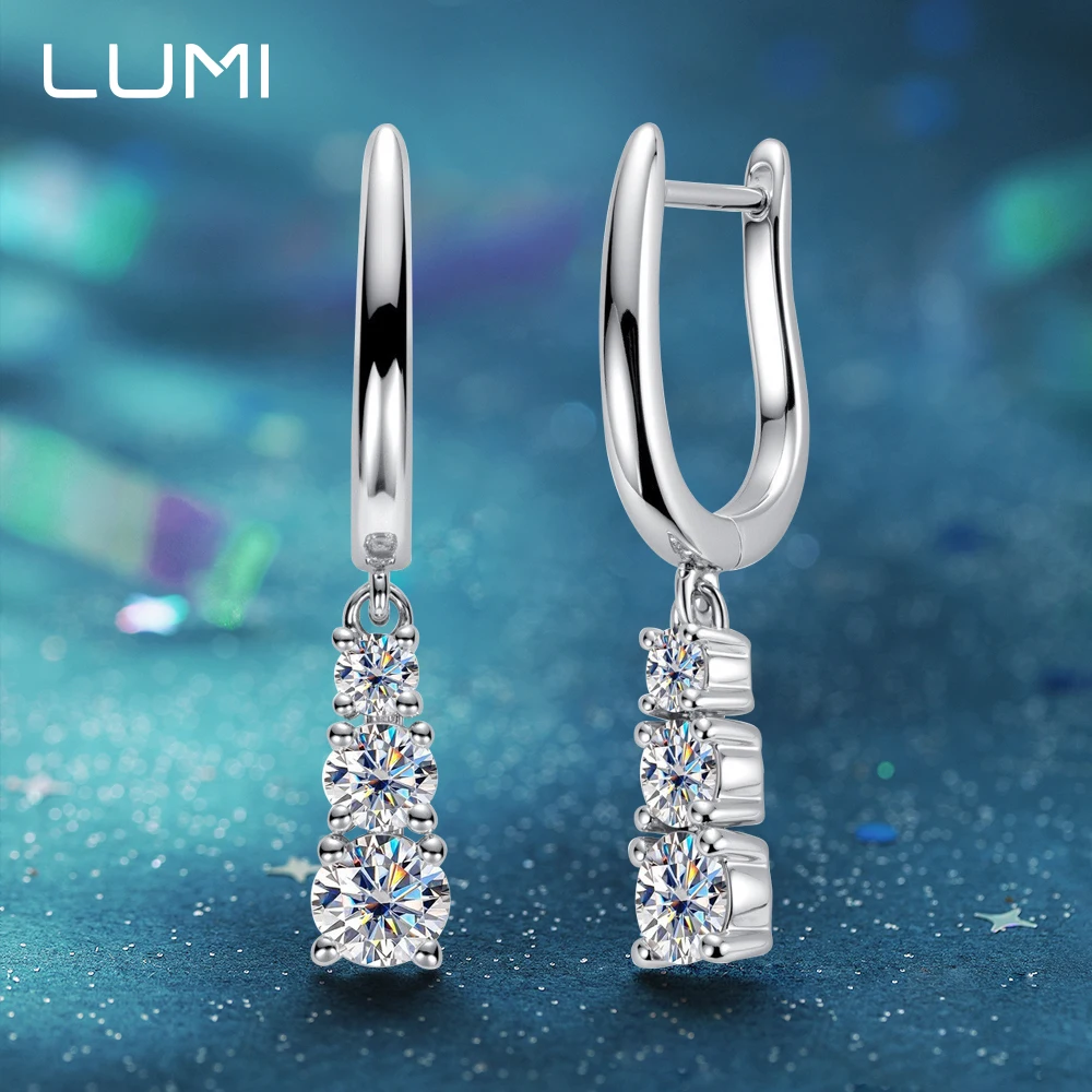 

Модные серьги-гвоздики из серебра 925 пробы 925 пробы с муассанитом, супер красивый обруч для ушей на годовщину свадьбы для подарка унисекс, лабораторный бриллиант