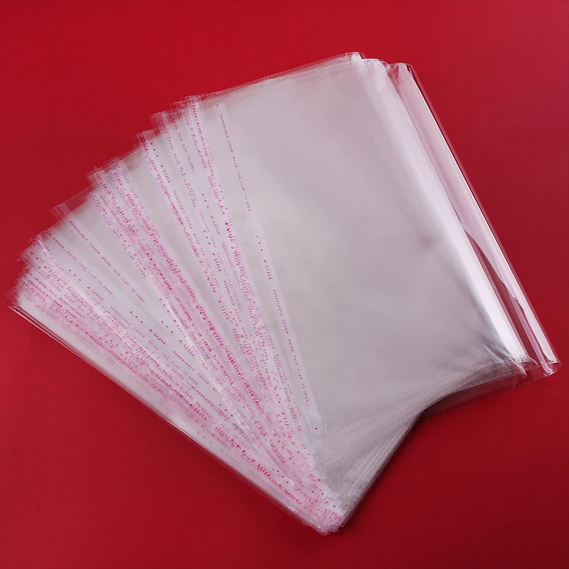 Width 40cm Clear Resealable Cellophane/BOPP/Poly Bags Transparent Opp Bag Packing Plastic Bags Self Adhesive Seal 40*60cm