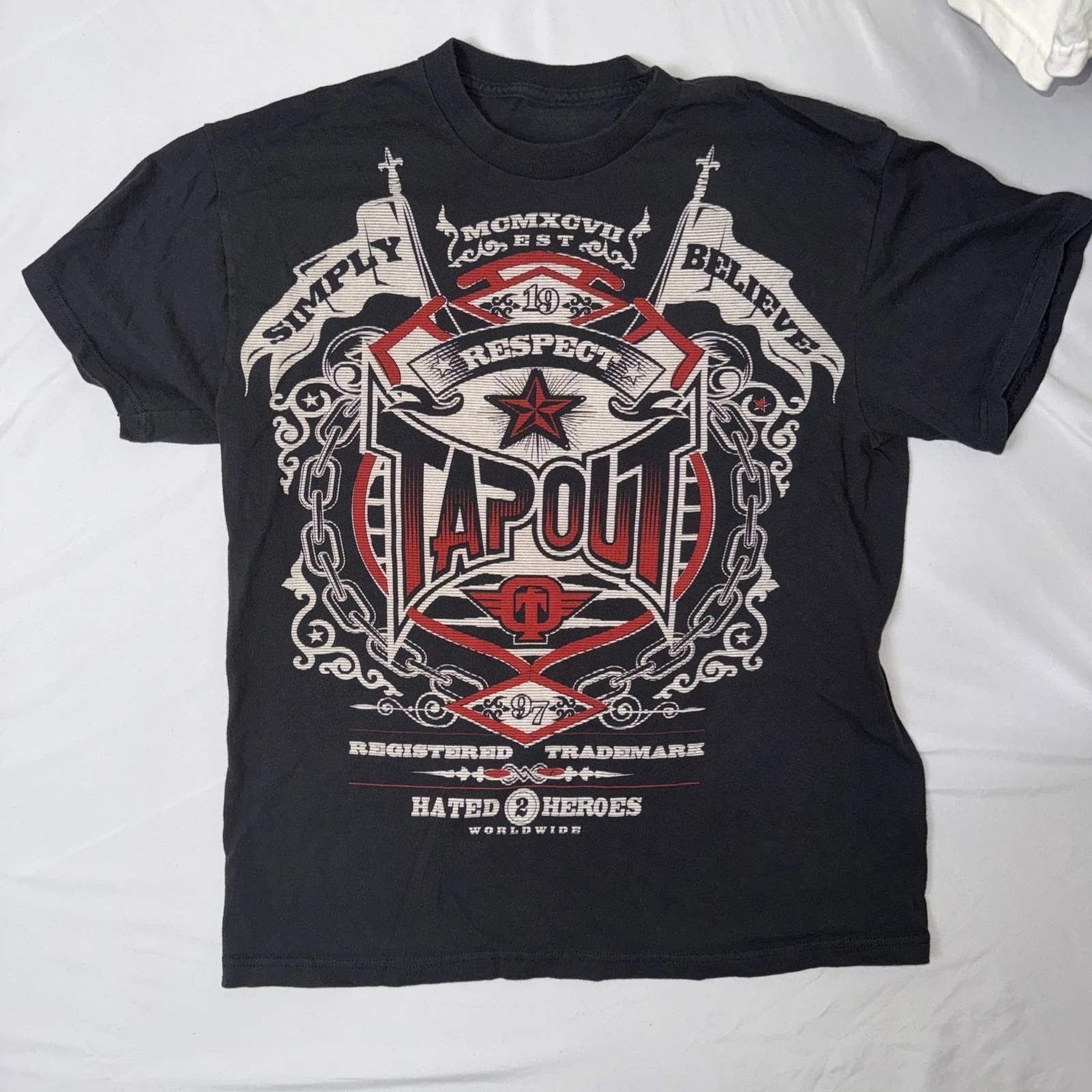 T-shirt vintage Y2K Tapout pour hommes et femmes, imprimé graphique d'été, t-shirt USA Y2K années 90, mode gothique streetwear, t-shirt d'été