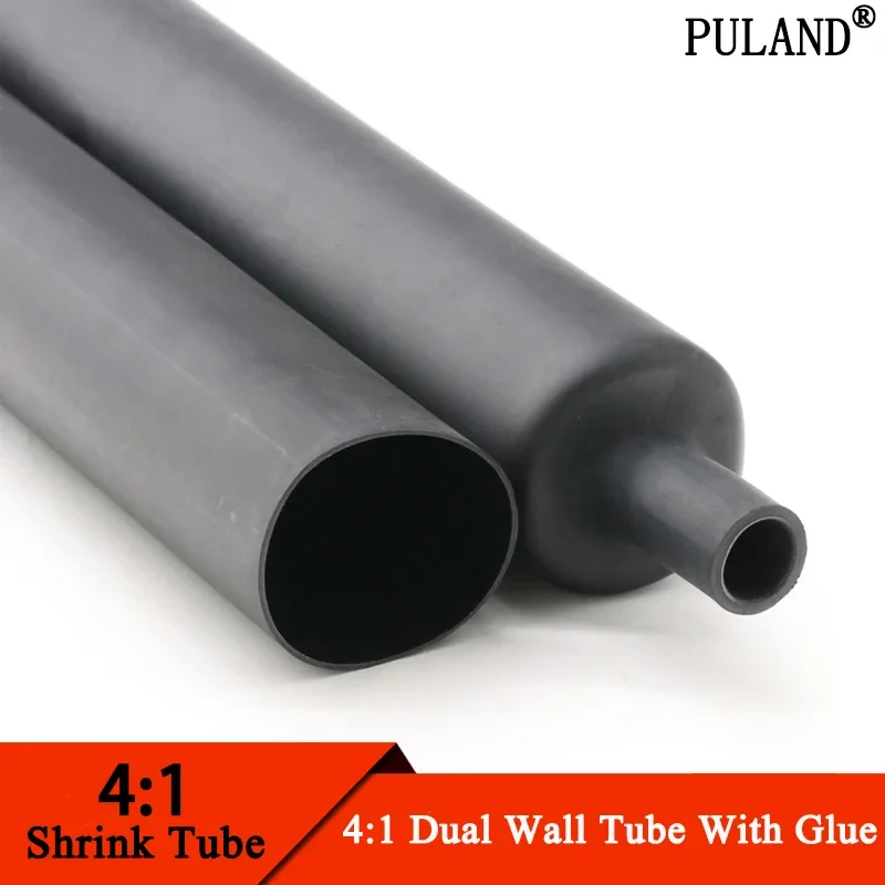 4:1 Heat Shrink Tube With Glue Thermoretractile Heat Shrinkable Tubing Dual Wall Heat Shrink Tubing 6 8 12 16 24 40 52 72mm