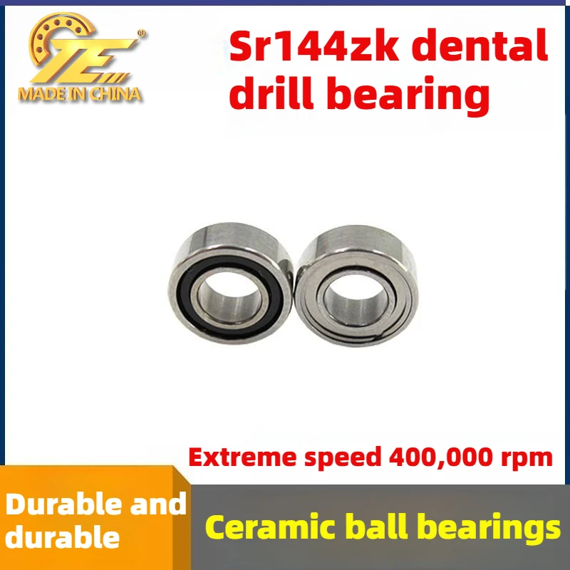 Dental Grinder Dental Instrument Bearings SR144K High Speed Dental Drill Mobile Phone Bearings Ceramic Ball Bearings