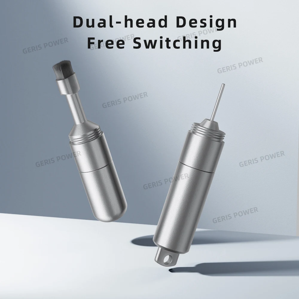 2 in 1 SIM Card Tray Removal Tool Eject Pin Multifunctional Earphone Cleaning Brush Reset Tools for iPhone Cellphone Headphone