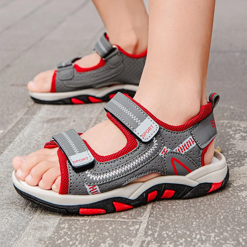 Children's Sandals Summer Boys Beach Shoes Medium Older Children's Sandals Non-slip Girls Sandals Fashion Student Shoes