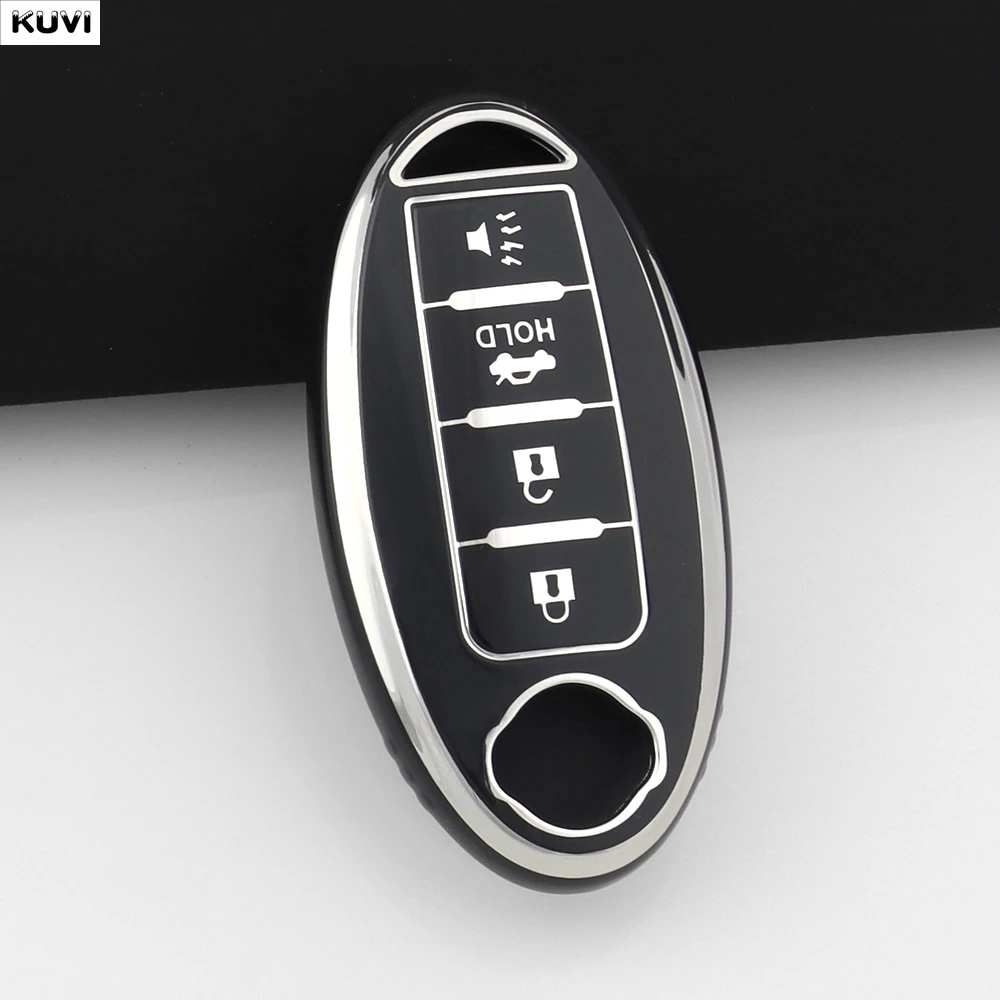 حافظة مفاتيح السيارة من البولي يوريثان لنيسان روج XTrail T32 T31 قاشقاي J11 J10 ركلات تيدا باثفندر مورانو جوك فيرسا نوت إنفينيتي #3