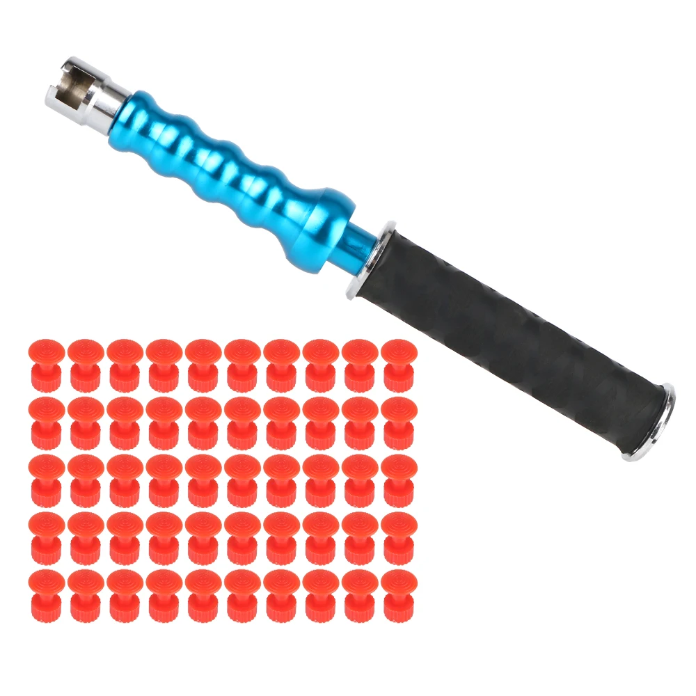 

Молоток для ремонта вмятин на кузове автомобиля, набор инструментов с 50 шт., вытягивающими выступами, молоток для ремонта вмятин автомобиля, для удаления вмятин в автомобиле