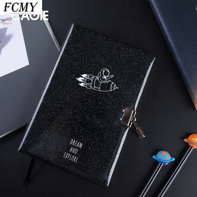Diary Notebook with Lock Journal Wonderful Notepad Agenda Planner Organizer Cute Note BooK Back To School Traveler Sketchbook a5