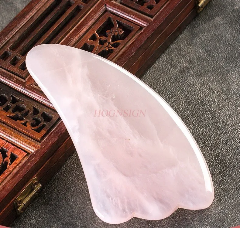 

Natural powder crystal jade scraping board female facial beauty facial massage back leg special body gua sha tools