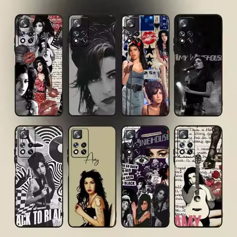 Amy Winehouse Singer Phone Case For Samsung Galaxy A20,A21s,A22,A31,A32,A52,A53,A72,73,A80,A91 Soft Black Cover