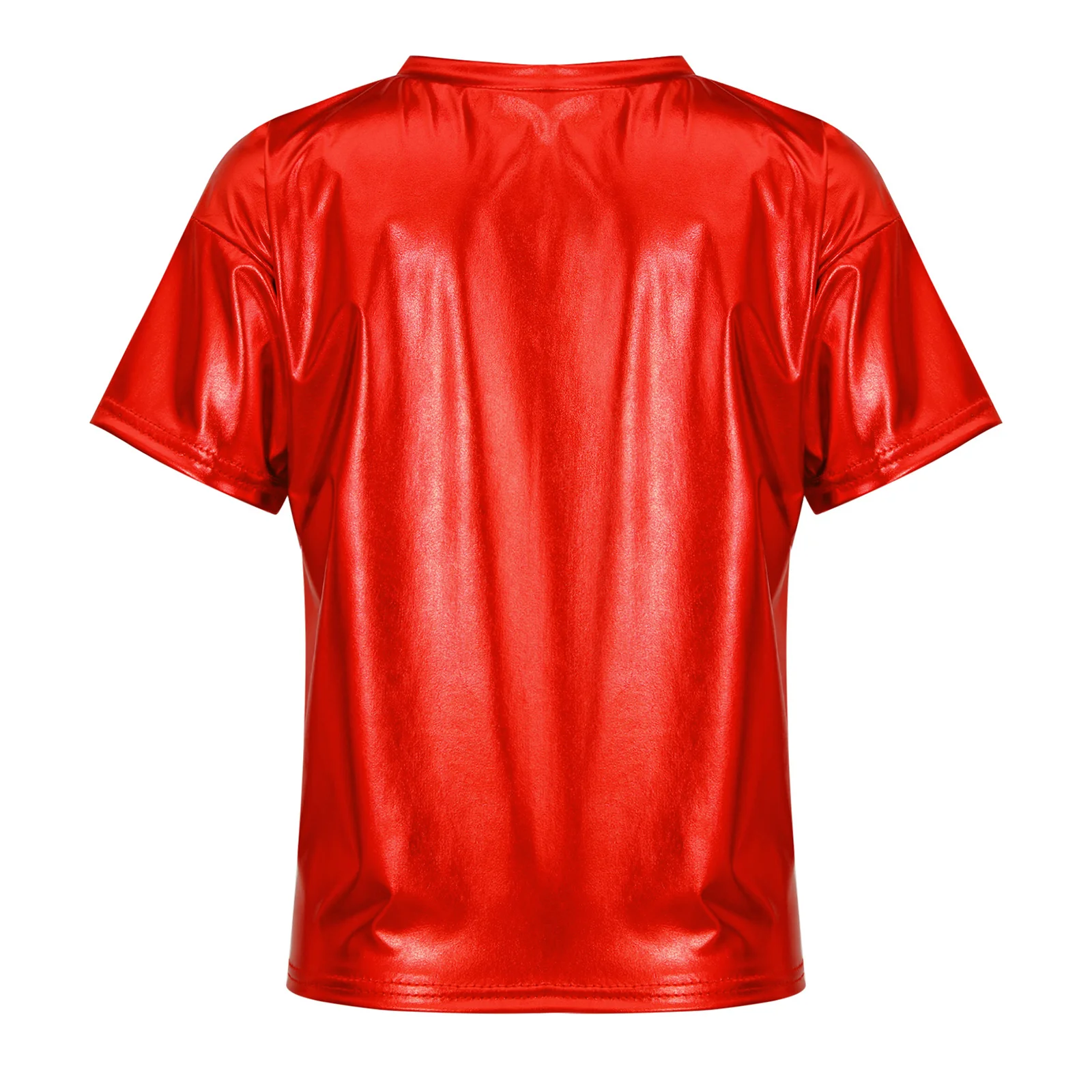 تي شيرت نسائي أنيق لحفلات الرقص والرقص برقبة دائرية وتصميم متعدد الاستخدامات لرقص الهيب هوب والجاز لملابس غير رسمية يومية أنيقة