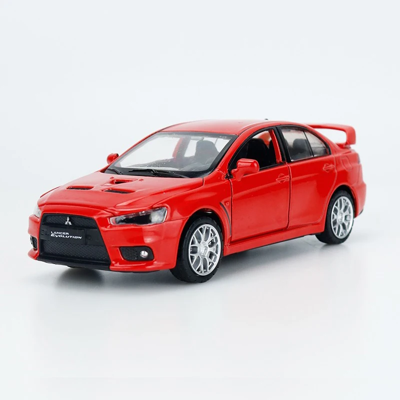 Scale model 1:32 diecast alloy Mitsubishi Lanser Wing Howland Sports car model children\'s toy, children\'s holiday gift.