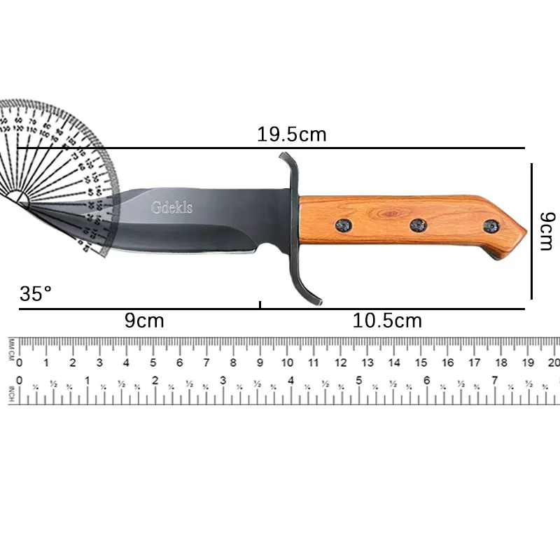 Portable Small Knife Multifunctional Household Fruit Knife Outdoor Straight Knife Camping Straight Knife Wilderness Survival