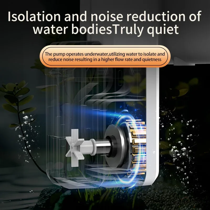 Aquarium 3-in-1 Waterfall Wall-mounted Filtration System 220v Fish Tank Filter External Filter Bucket