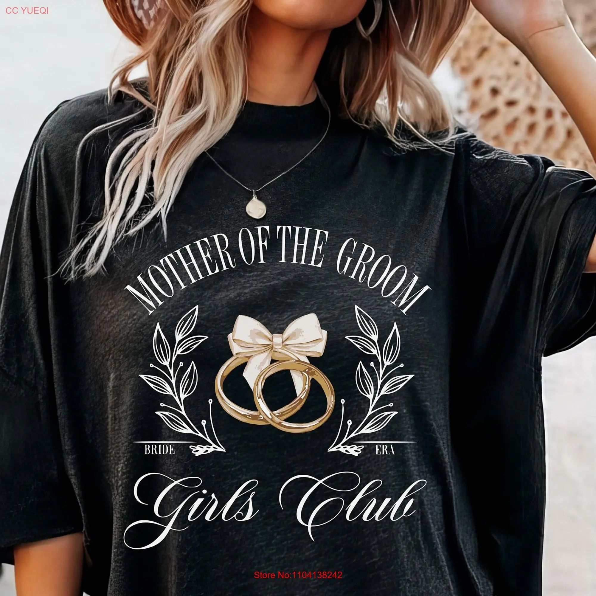 Mother of The Groom Girls Club T Shirt Grooms Mom Social Bach Bachelorette Wedding Party long or short sleeves