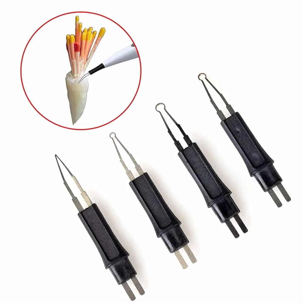 

4PCS Dental Gutta Percha Cutter Tips - Endodontic Heating Cutter for Gutta Percha Points Removal & Root Canal Obturation