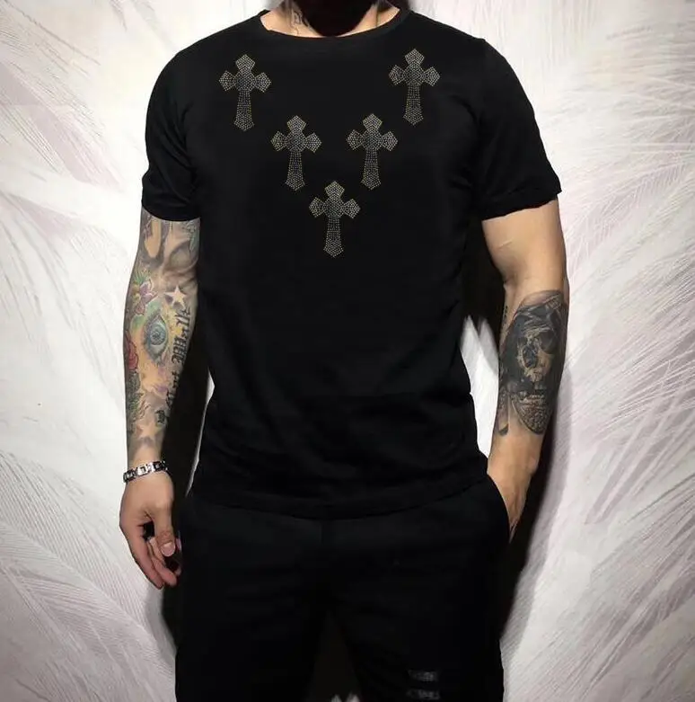 Men's T-shirt Summer Fashion Brand  Men tees Male Casual Top tees  Tops Men's drop shipping