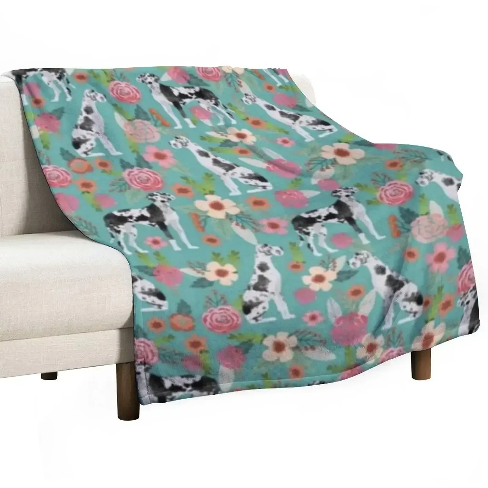GREAT DANE Throw Blanket Warm Accent Blanket for Living Room Decoration