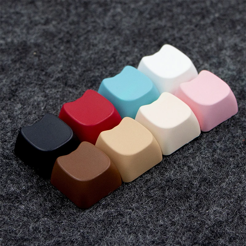 5Pcs No Engraved Keycap PBT Keycaps With Unique Cats Head Flat Thickened Keycap