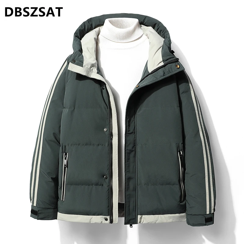 

New 2022 Men's Casual Jacket Winter Warm Parkas Fashion Overcoat Windproof Heate Male Thick Trench Coats Jackets Parka Men