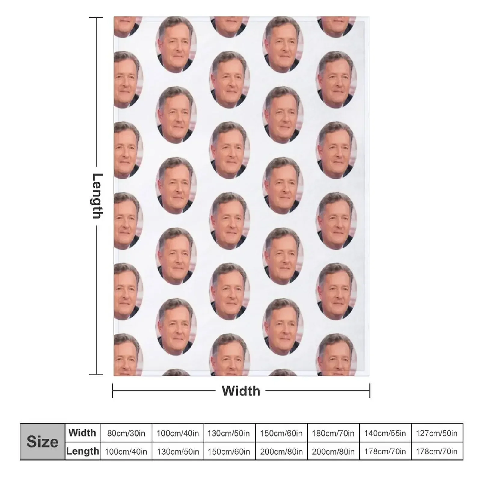 Piers Morgan Throw Blanket Soft Plush Plaid Camping Quilt Softest Furrys Picnic Blankets