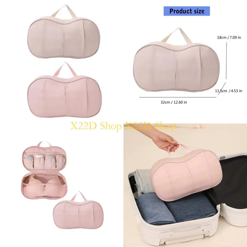 

X22D Women’s Layered Undergarment Travel Bag Organizers Portable And Space Efficient