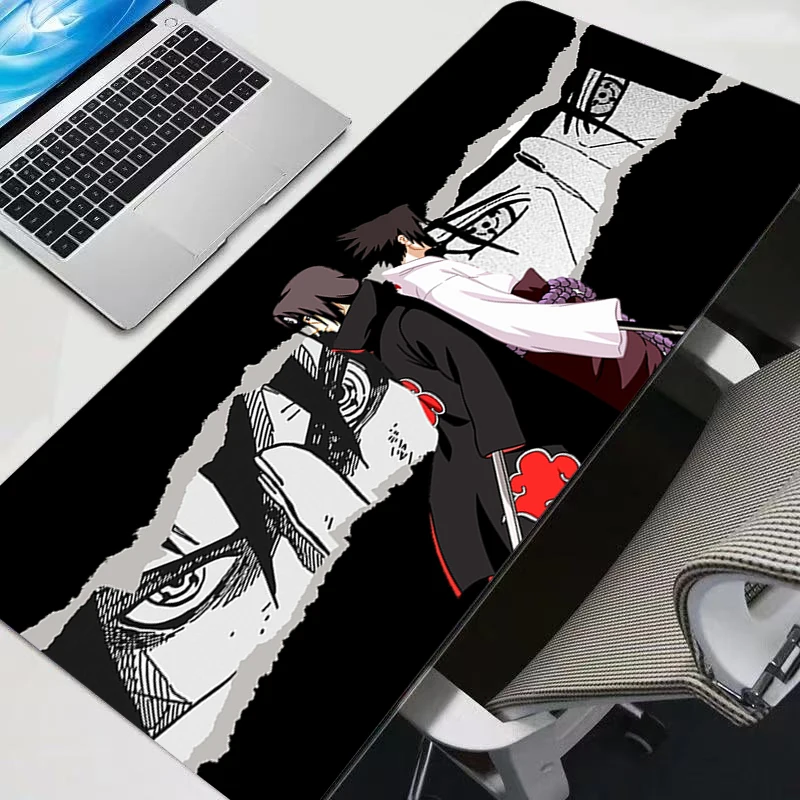 

Uchiha Itachi Madara N-Naruto Uzumaki Mouse Pad XL Lockedge Gaming Accessories Computer Gamer Keyboard Mouse Mat Desk Mousepad