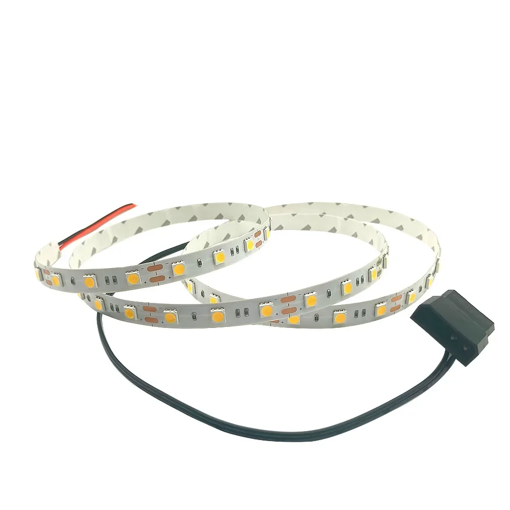 0.5-3M DC 12V led light 5050 red green blue white pink for pc case Background PC Computer Adhesive tape Light Connector