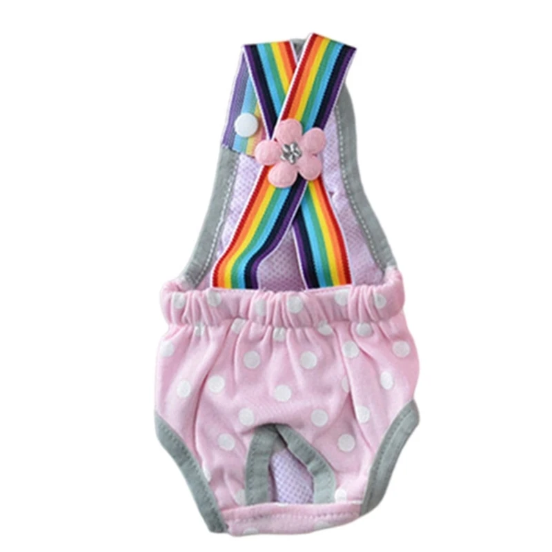 Shorts fralda para cachorro, calcinha sanitária com suspensório para cães femininos, roupa íntima para cães, dropshipping