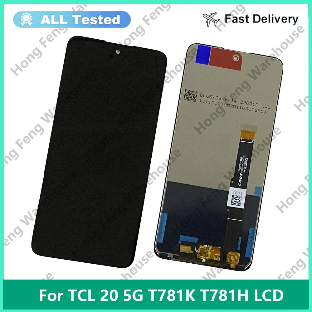 

6.67'' Original For TCL 20 5G T781 T781K T781H LCD Display Touch Screen Replacement Digitizer Assembly For TCL 20 5G T781 LCD