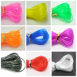10 Meter Transparent 2mm Hollow Rubber Tubing Jewelry Cord Cover Memory Wire