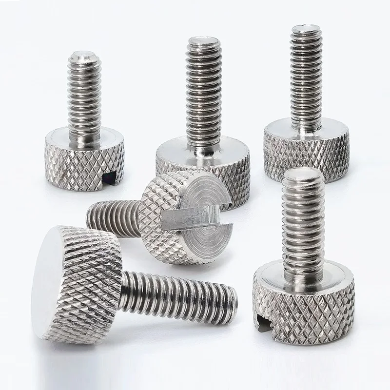 برغي ملتوي يدوي TA2 من التيتانيوم النقي، مشبك مقلاع مشقوق، برغي يدوي على شكل زهرة متدحرجة M4 Length8/10/12/14/16 مم