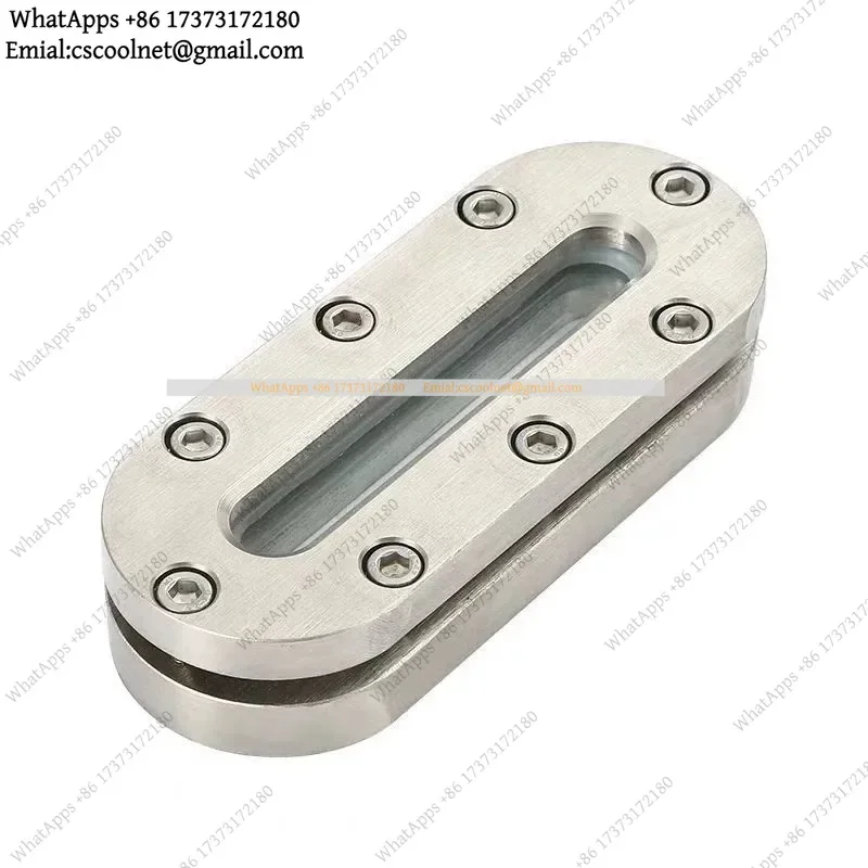 Wafer Clamped Elliptical Sight Glass 304 Stainless Steel Carbon Steel Industrial Liquid Level Gauge Observation Window