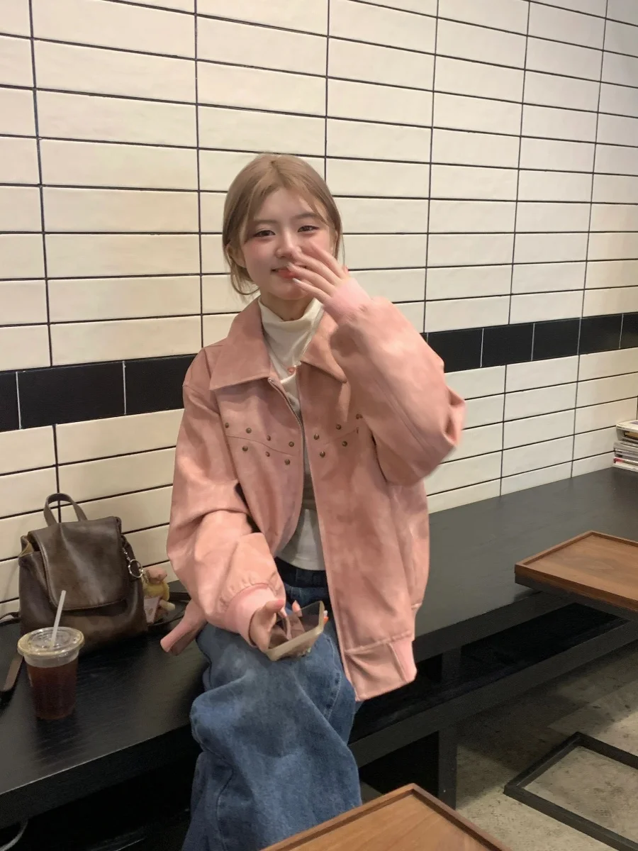 

Свободные куртки, пальто, женская одежда, клетчатая корейская джинсовая одежда в стиле гранж, асимметричные укороченные карманы, модные милые молнии для отдыха