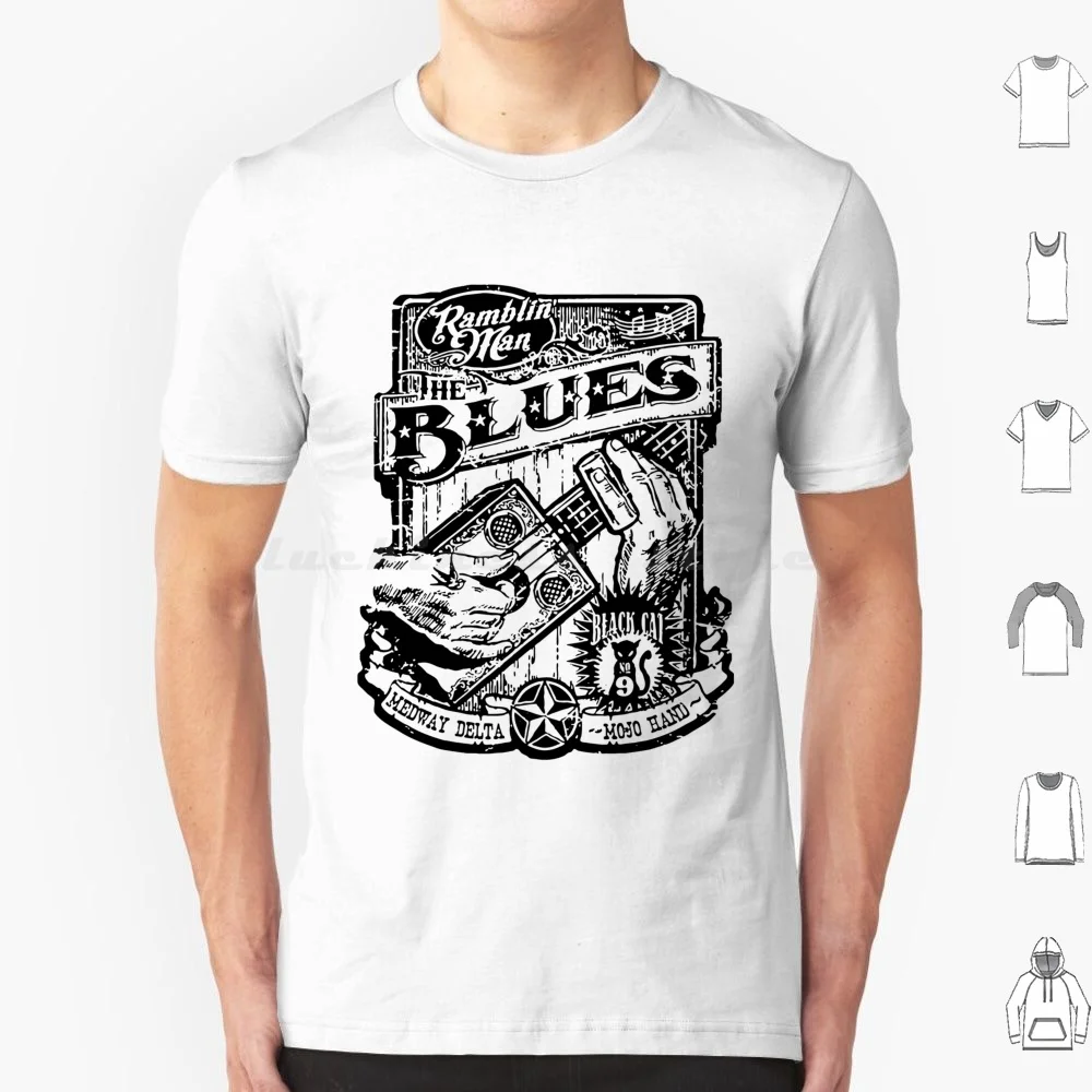 Camiseta con diseño artístico de música Blues, 6xl, camiseta de algodón, Jazz Classic N Roll And Roll Soul, alternativo, gótico, Punk, Blues, Heavy Metal, Hard