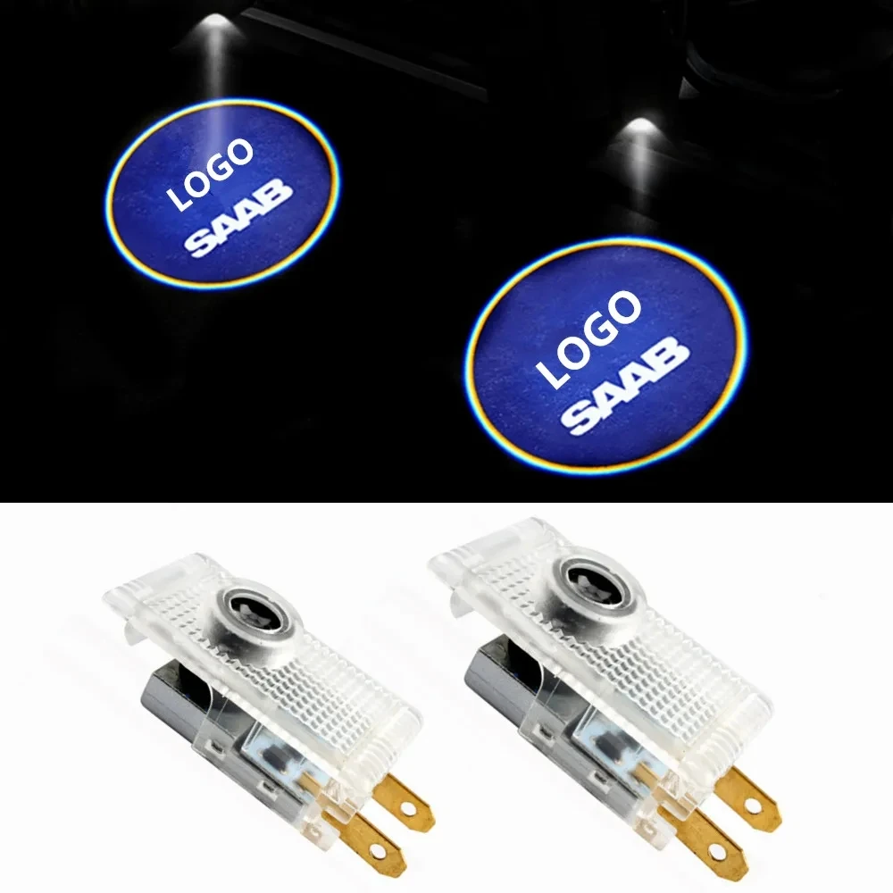 

2Pcs Car LED Door Warning Welcome Logo Ghost Shadow Projecto Light For Saab 9-3 2003-2012 9-5 1998-2011 Courtesy Projector Lamp