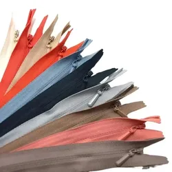 20pcs/Lot 3CC 60cm YKK Invisible Coil Nylon Zipper for Sewing Woven Tape Hip Skirt Wedding Dress Clothing Accessories