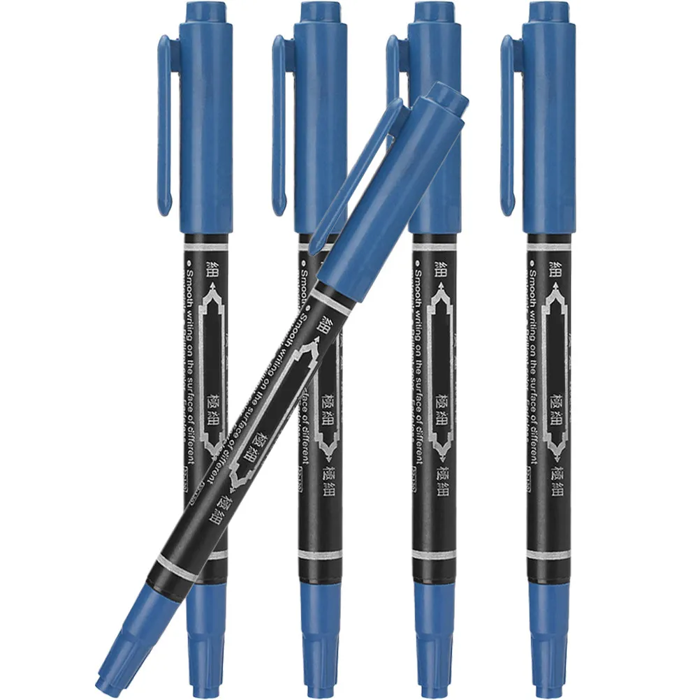 

5Pcs Professional Eyebrow Lip Mapping Pens Transparent Body Tattoo Marker Pen for Microblading Salon Skin Positioning Waterproof