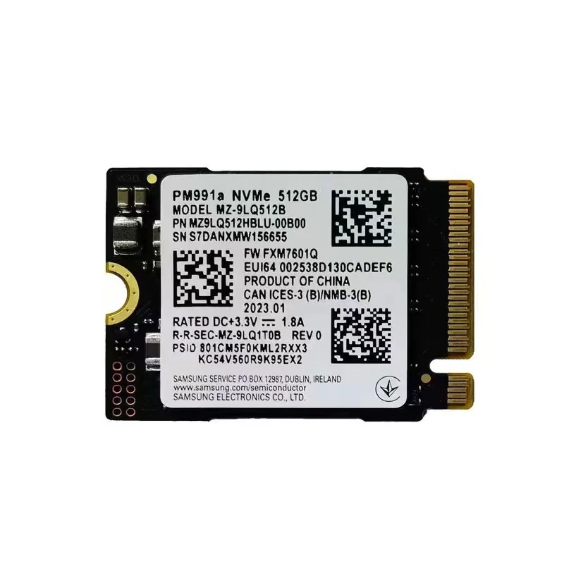 OEM Samsung SSD M.2 2230 PM991a 512GB 1TB  PCIe 3.0x4 NVME SSD&PM991 128GB &WD SN740 2TB 1TB PCIe Gen4.0x4 &PM9B1 128GB 256GB