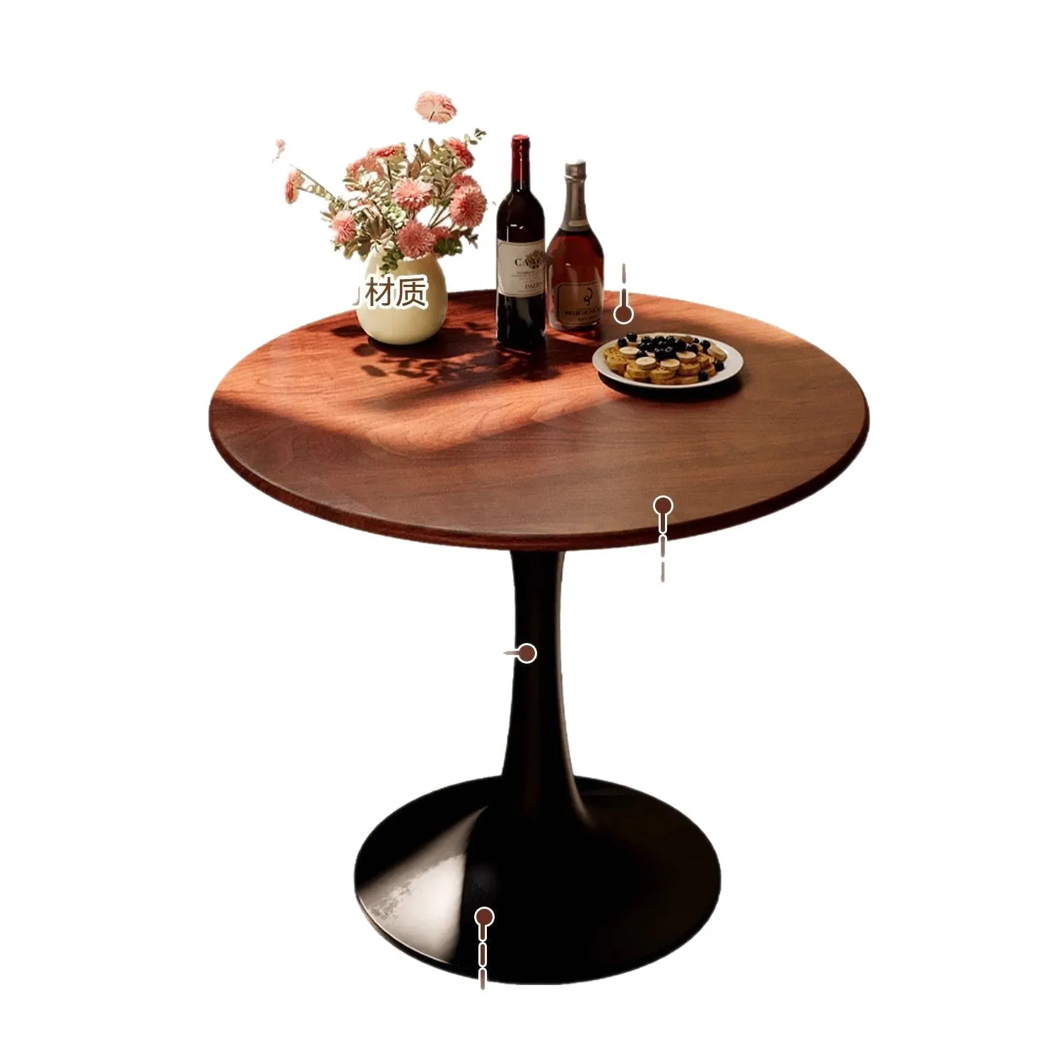 

Round dining table household living room casual coffee negotiation small apartment rental hous