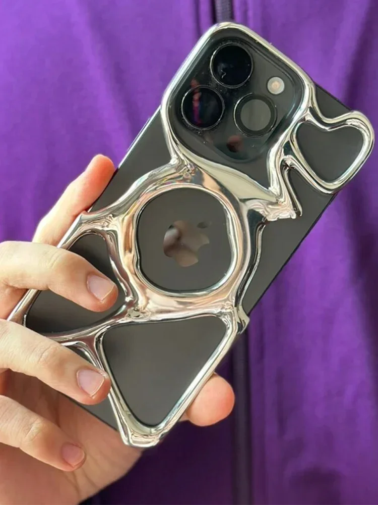 Angry Miao Phone Case IPhone14 Pro Max Wireless Charging IPhone15 Pro Cover Case Magsafe Magnetic Anti-drop Creative Smartphone