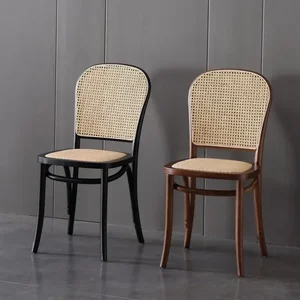 Designer Rattan Rattan Stuhl Stoff Luxus Stuhl Hotel Hotade Mackery Kaffee Abendessen Siles Acrylmöbel GY50DC 6 Hauptverkaufstühle amerikanischer Schalter - №4