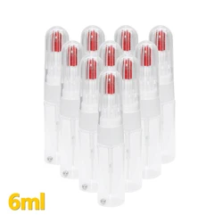 KIMCCI 100pcs/Lot 6ml Dotted Pen+Drawing Pen Nail Art Tool 2 IN 1 Needle Brush Dual-use Nail Polish Pen Empty Bottle