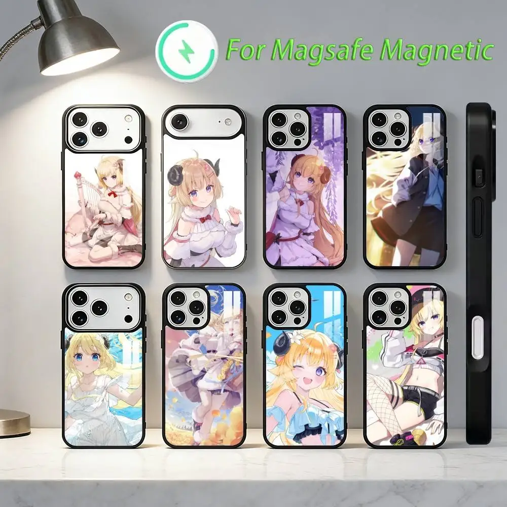 

W-Watame Phone Case For iPhone 17,16,15,14,13,12,11,Plus,Pro,Max Magsafe Magnetic Wireless Charging